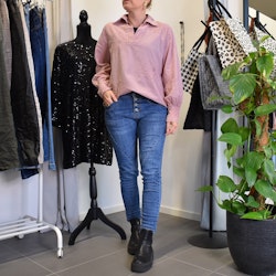 Jeans med Knappar BLÅ - 3D Denim