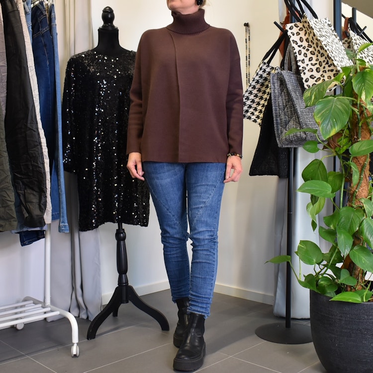 Polotröja Omlott MARRON