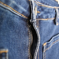 Vida Flare-Jeans Långa BLÅ - 3D Denim