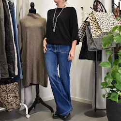Vida Flare-Jeans Långa BLÅ - 3D Denim