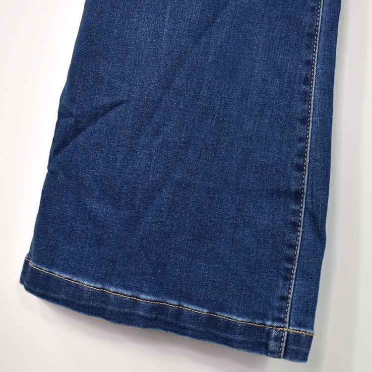 Vida Flare-Jeans Långa BLÅ - 3D Denim
