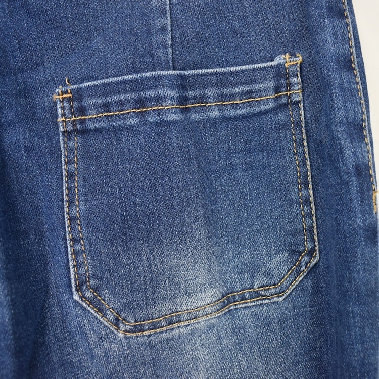 Vida Flare-Jeans Långa BLÅ - 3D Denim