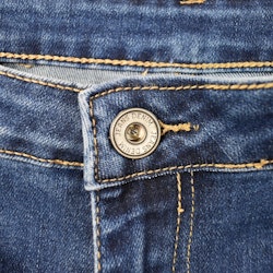 Vida Flare-Jeans Långa BLÅ - 3D Denim