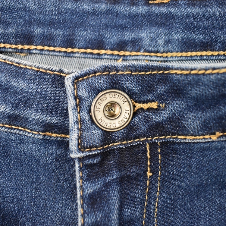 Vida Flare-Jeans Långa BLÅ - 3D Denim