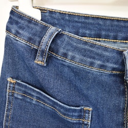 Vida Flare-Jeans Långa BLÅ - 3D Denim