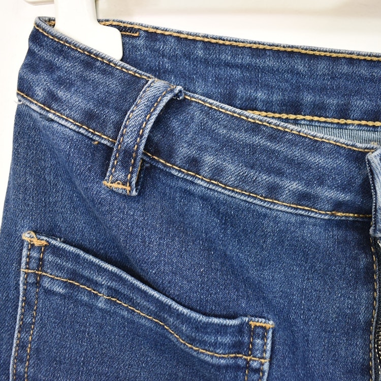 Vida Flare-Jeans Långa BLÅ - 3D Denim