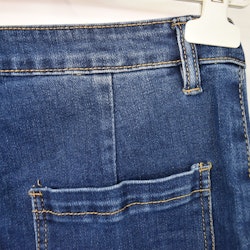 Vida Flare-Jeans Långa BLÅ - 3D Denim