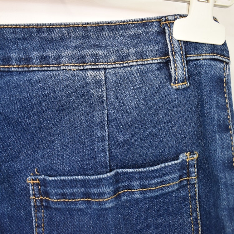 Vida Flare-Jeans Långa BLÅ - 3D Denim