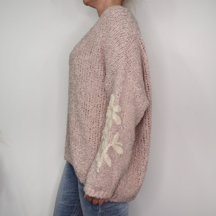 Stickad tröja Iria OLD PINK - Marta du Chateau