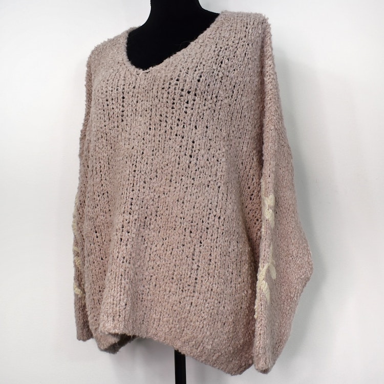 Stickad tröja Iria OLD PINK - Marta du Chateau