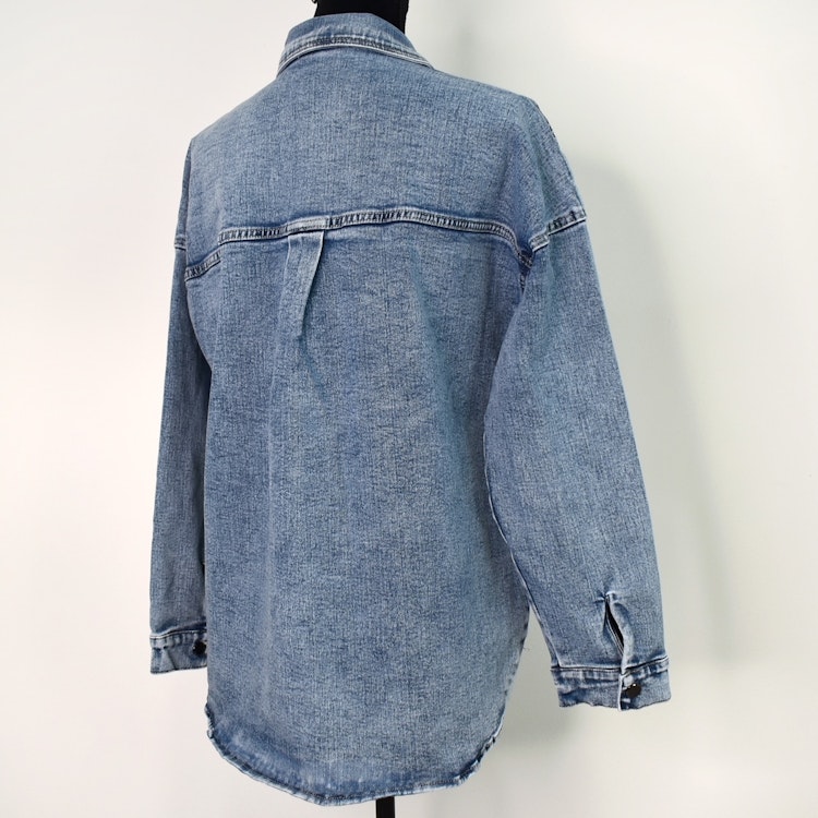 Skjortjacka Denim LJUS BLÅ - 3D Denim