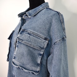 Skjortjacka Denim LJUS BLÅ - 3D Denim