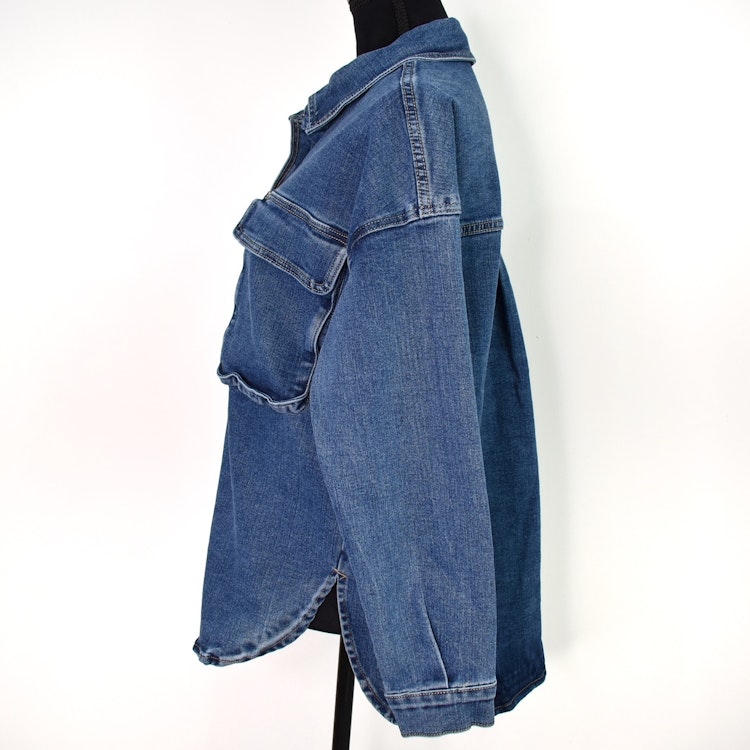 Skjortjacka Denim BLÅ - 3D Denim