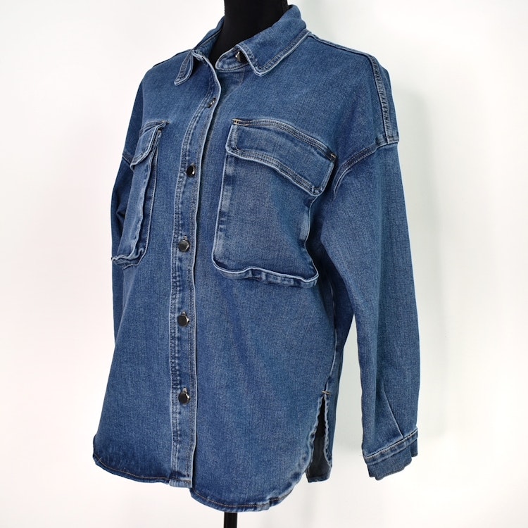 Skjortjacka Denim BLÅ - 3D Denim