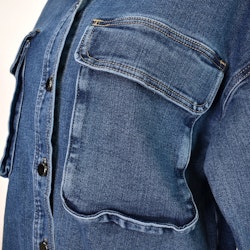 Skjortjacka Denim BLÅ - 3D Denim