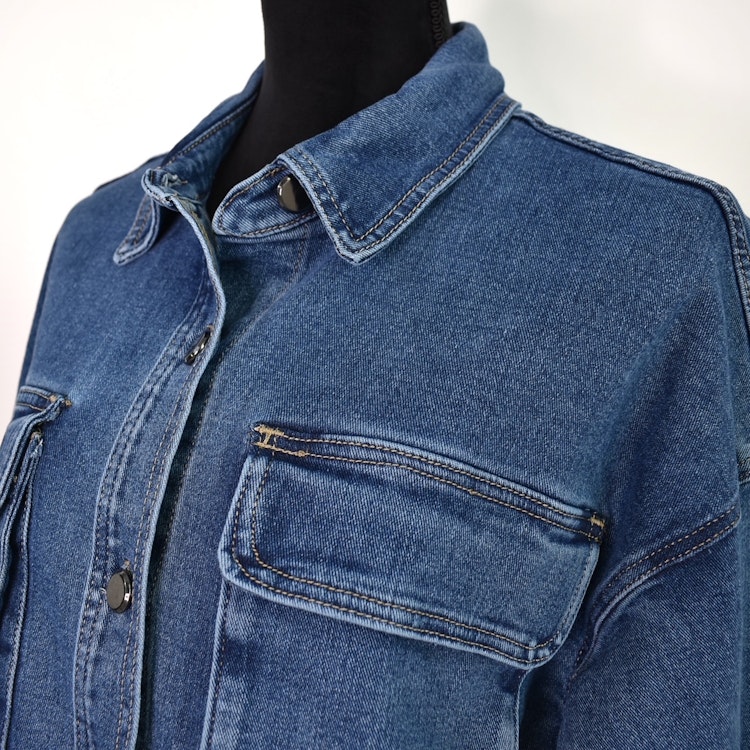 Skjortjacka Denim BLÅ - 3D Denim