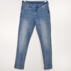 Jeans med Gylf LJUS BLÅ - 3D Denim