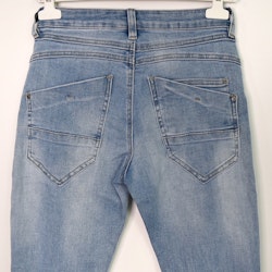 Jeans med Gylf LJUS BLÅ - 3D Denim