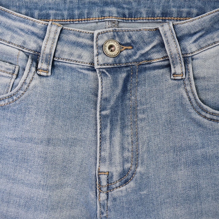 Jeans med Gylf LJUS BLÅ - 3D Denim