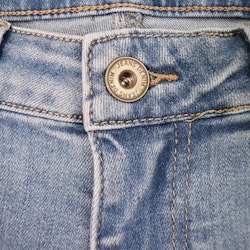 Jeans med Gylf LJUS BLÅ - 3D Denim
