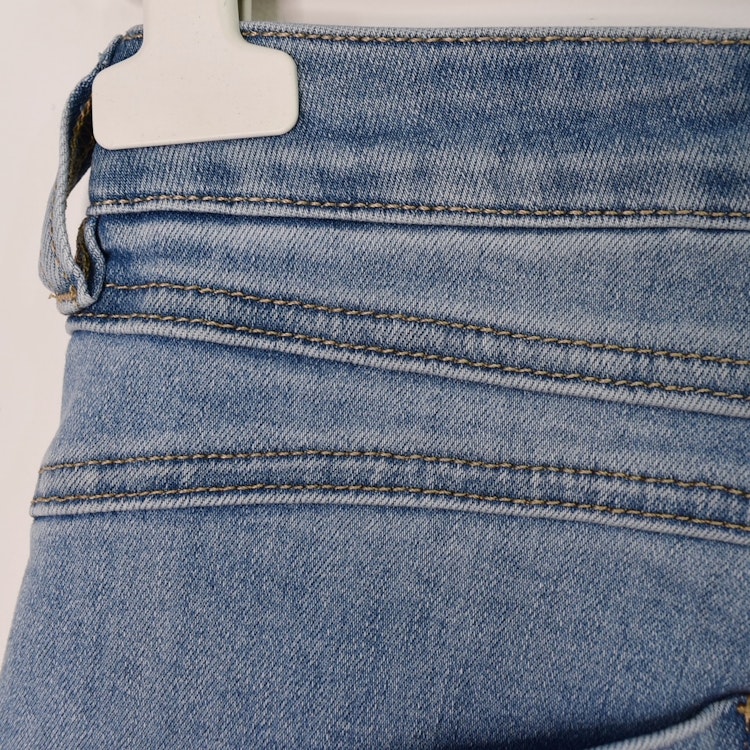Jeans med Gylf LJUS BLÅ - 3D Denim
