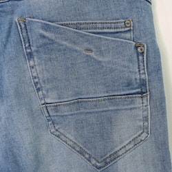Jeans med Gylf LJUS BLÅ - 3D Denim