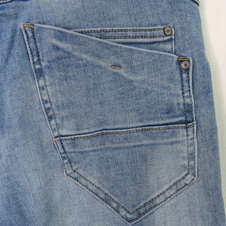 Jeans med Gylf LJUS BLÅ - 3D Denim