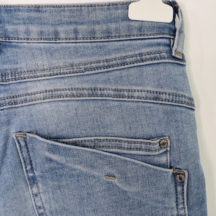 Jeans med Gylf LJUS BLÅ - 3D Denim