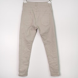 Jeans med Knappar BEIGE CHIARO - 3D Denim