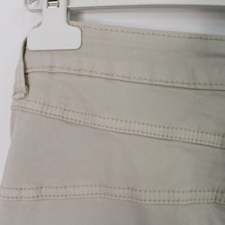 Jeans med Knappar BEIGE CHIARO - 3D Denim