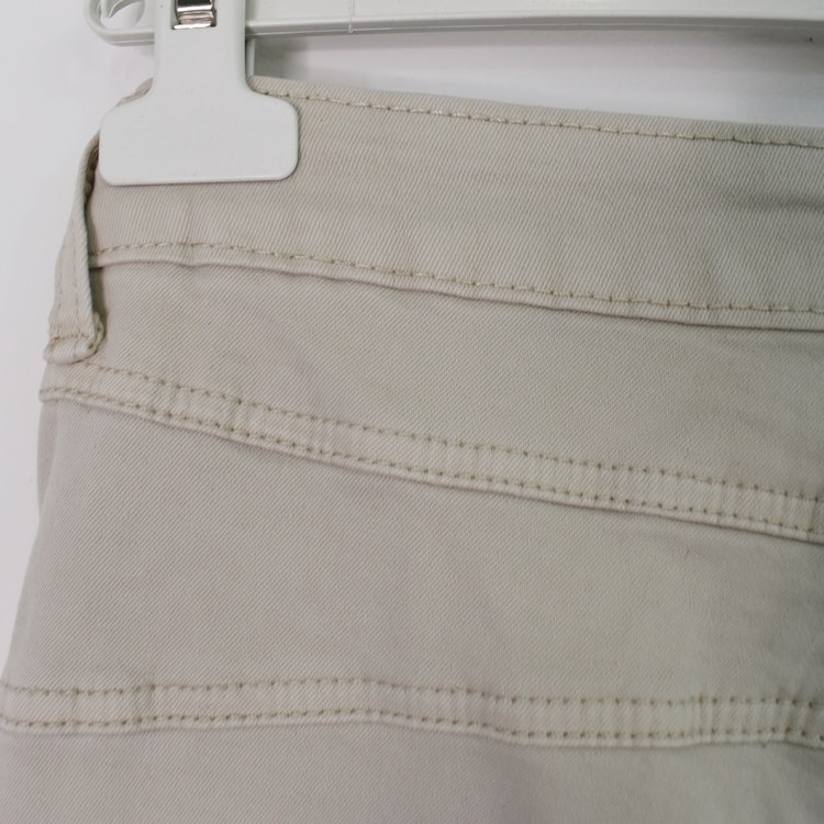 Jeans med Knappar BEIGE CHIARO - 3D Denim