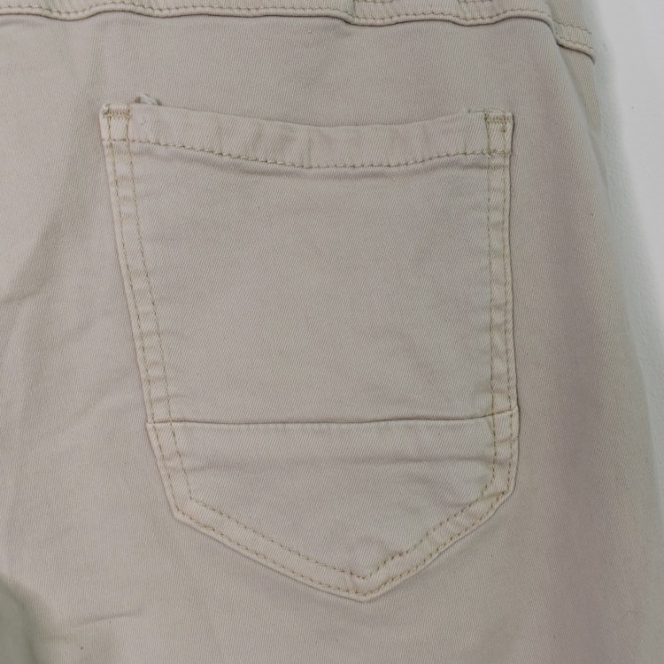 Jeans med Knappar BEIGE CHIARO - 3D Denim