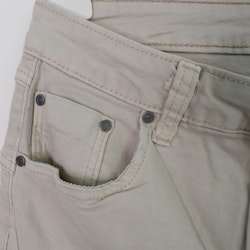 Jeans med Knappar BEIGE CHIARO - 3D Denim