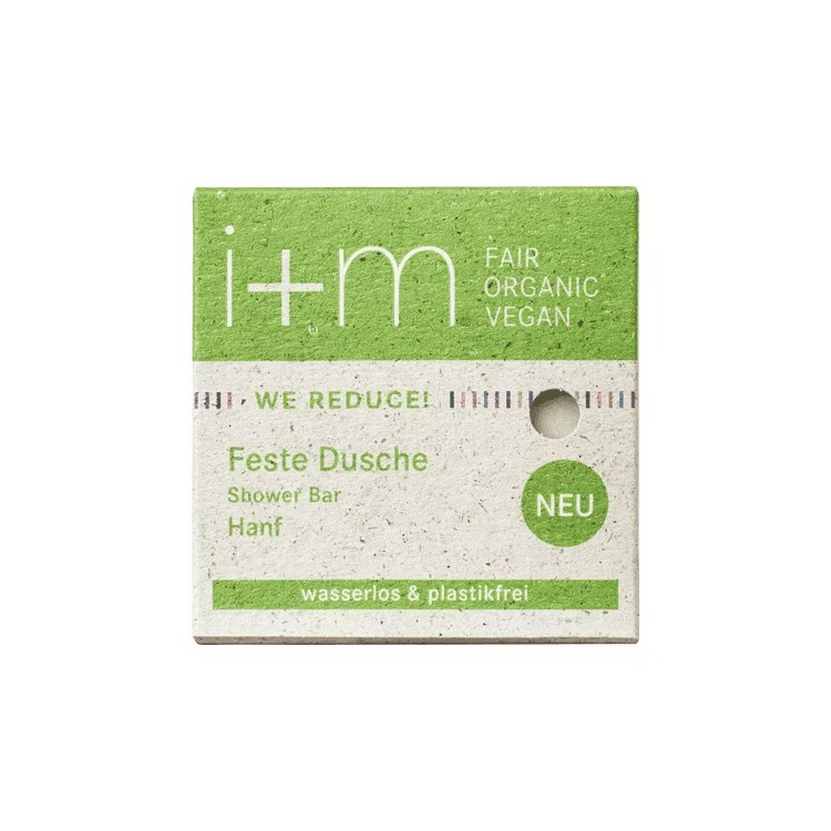 Duschtvål Fast WE REDUCE Hemp 50gr - i+m Naturkosmetik Berlin
