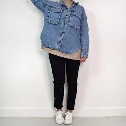 Skjortjacka Denim LJUS BLÅ - 3D Denim