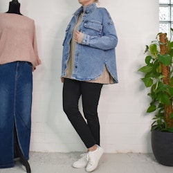 Skjortjacka Denim LJUS BLÅ - 3D Denim