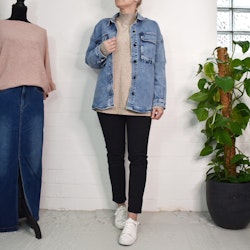 Skjortjacka Denim LJUS BLÅ - 3D Denim