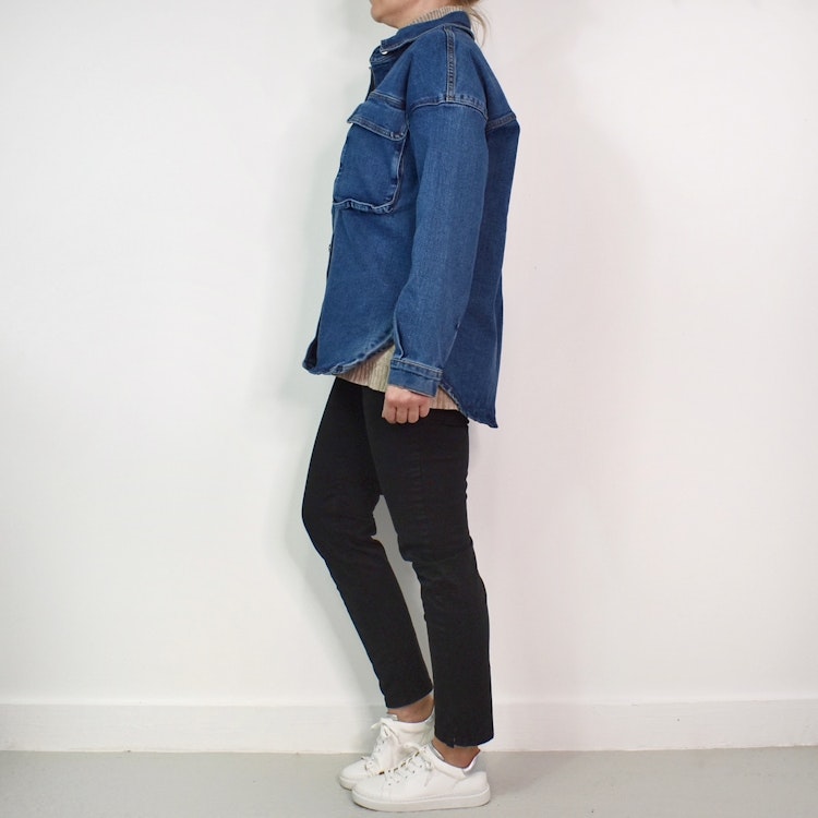 Skjortjacka Denim BLÅ - 3D Denim