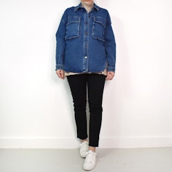 Skjortjacka Denim BLÅ - 3D Denim