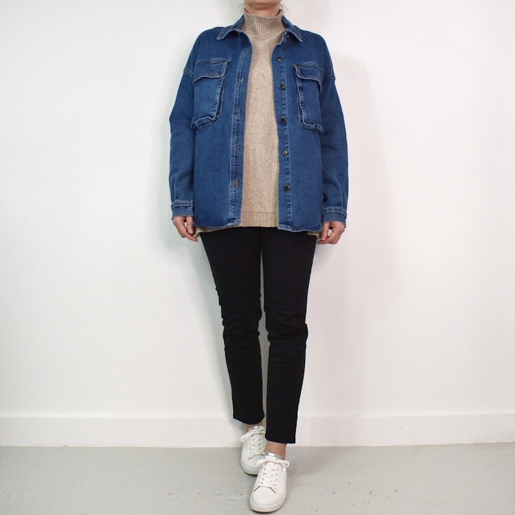 Skjortjacka Denim BLÅ - 3D Denim