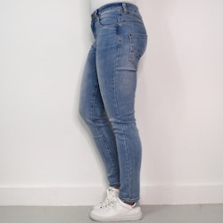 Jeans med Gylf LJUS BLÅ - 3D Denim
