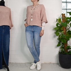 Jeans med Gylf LJUS BLÅ - 3D Denim