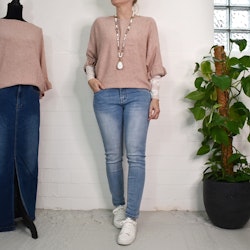 Jeans med Gylf LJUS BLÅ - 3D Denim