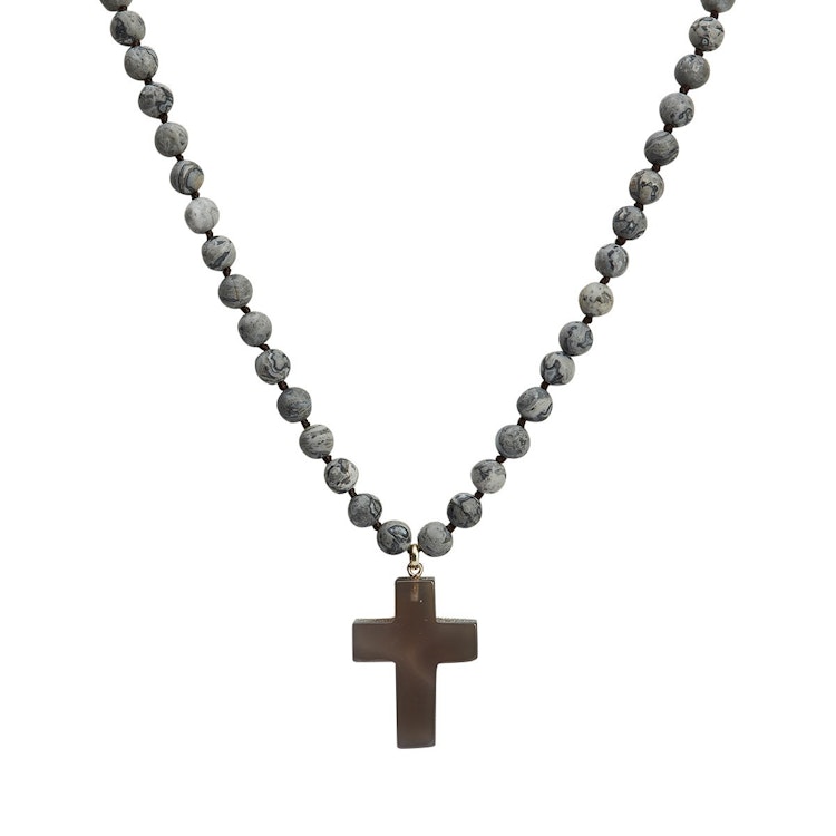 Halsband Caroline GRÅ - The Moshi