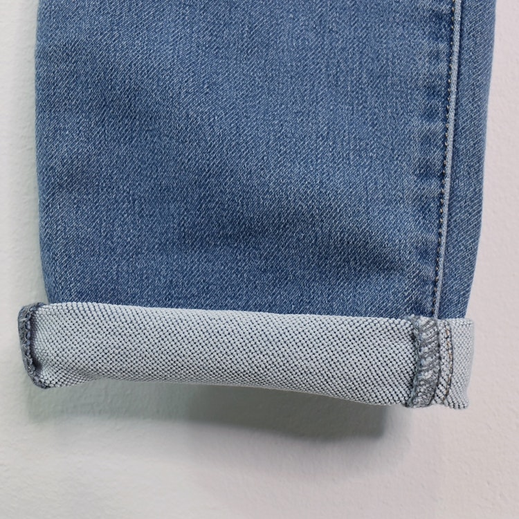 Jeans Jogger med Resårmidja och Knytband LJUS BLÅ - 3D Denim