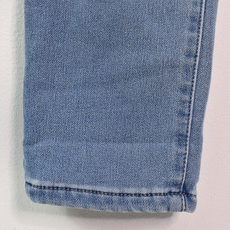 Jeans Jogger med Resårmidja och Knytband LJUS BLÅ - 3D Denim