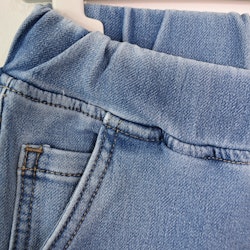 Jeans Jogger med Resårmidja och Knytband LJUS BLÅ - 3D Denim