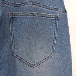 Jeans Jogger med Resårmidja och Knytband LJUS BLÅ - 3D Denim