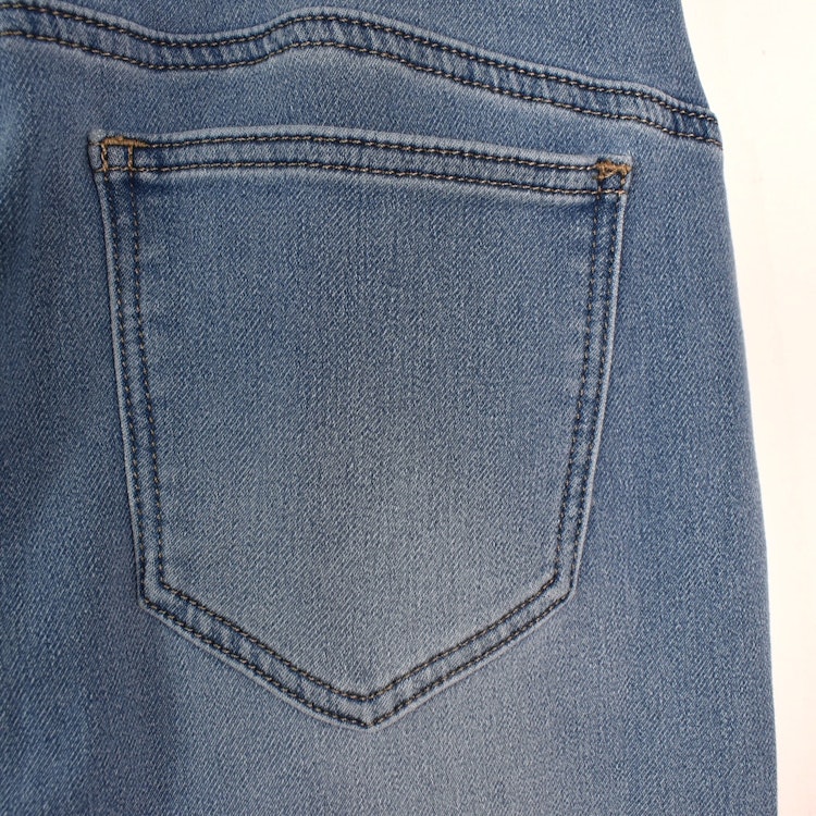 Jeans Jogger med Resårmidja och Knytband LJUS BLÅ - 3D Denim