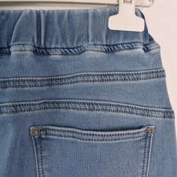 Jeans Jogger med Resårmidja och Knytband LJUS BLÅ - 3D Denim